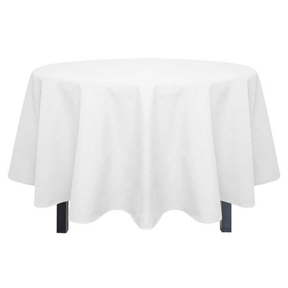 Tablecloth, 100% Spun Polyester, White