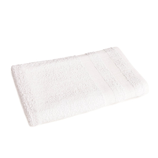 Bath Towel, 24x50 inch, Hemmed, White