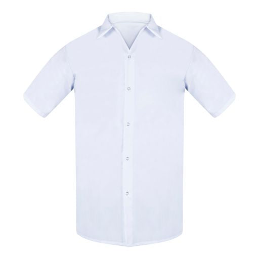 Cook Shirt Short Sleeve, No Pocket, Gripper Closure