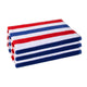 100% Cotton / Red, White, and Blue with Stripes Print / 30x60 inch