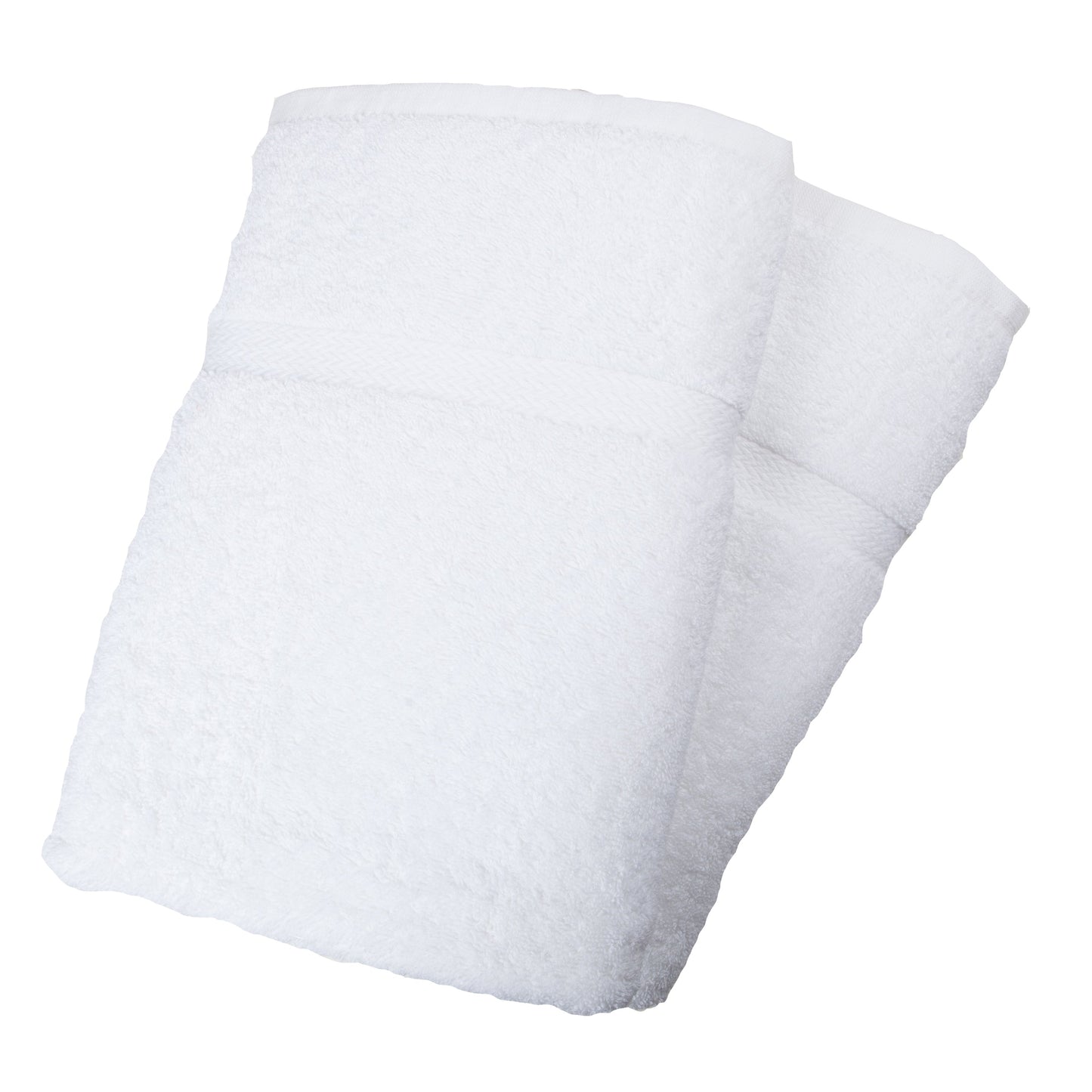 American Dawn | 27X54 Inch Crown White Hotel Towel | Bath Towel With Cammed Dobby 