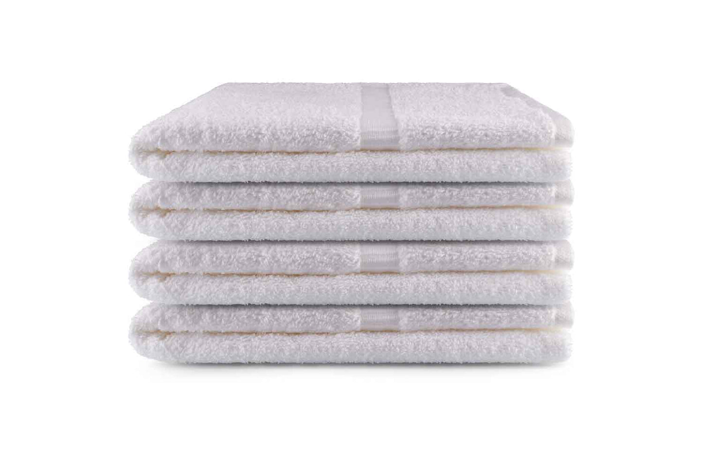 27x54 inch Serenade White Hotel Towel | Bath Towel with Horizontal Ribs Dobby - American Dawn