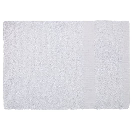 Premium Bath Towel, 22x44 inch, Single Cam, 16 Single Pile, White