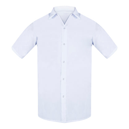 Cook Shirt, Short Sleeve, 1 Chest Pocket, Gripers, White