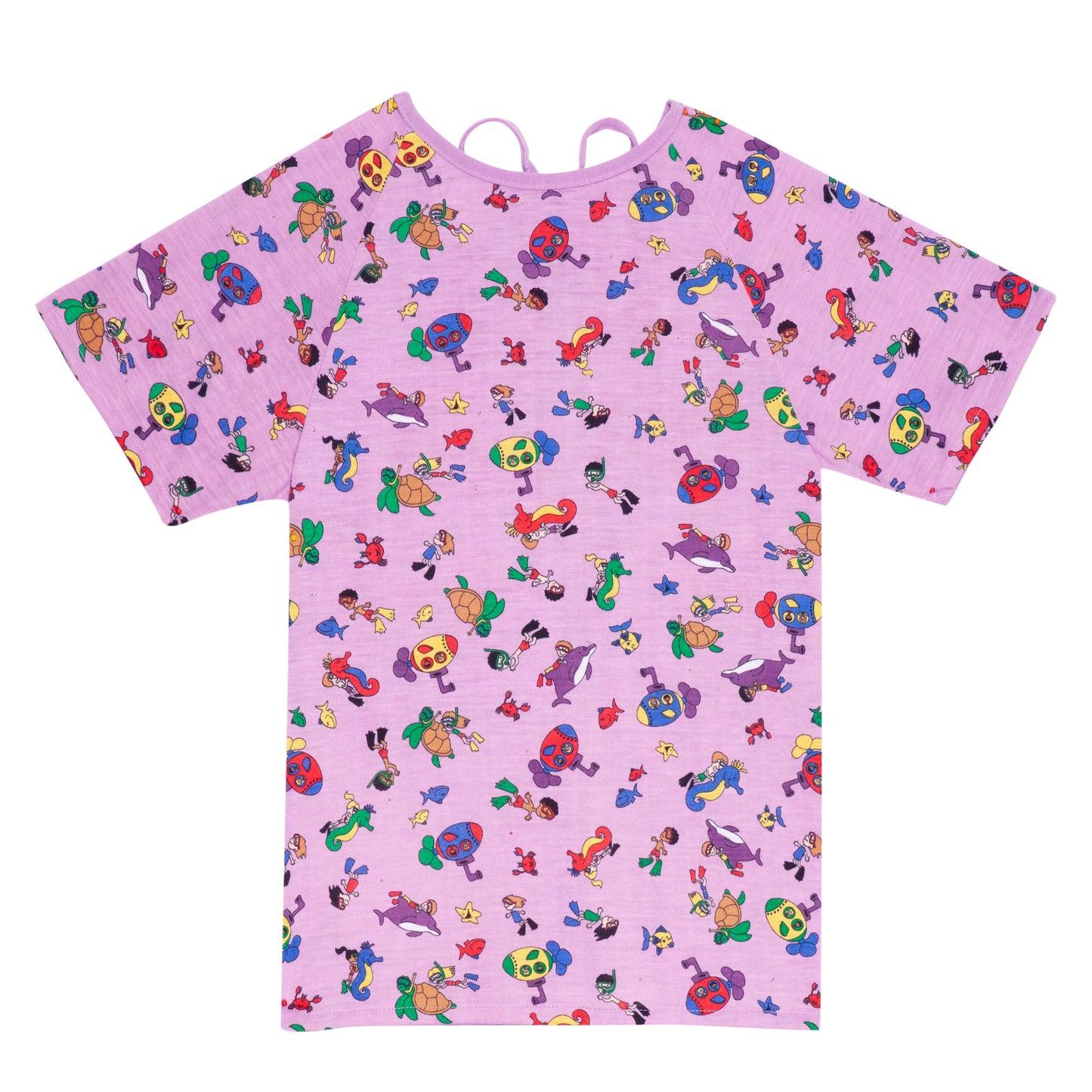American Dawn | Small Purple Pediatric Apparel | Pediatric Gown With Short Sleeves And 