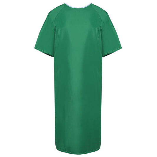 American Dawn |  Forest Green Iv Gown With Short Sleeves And No Pocket