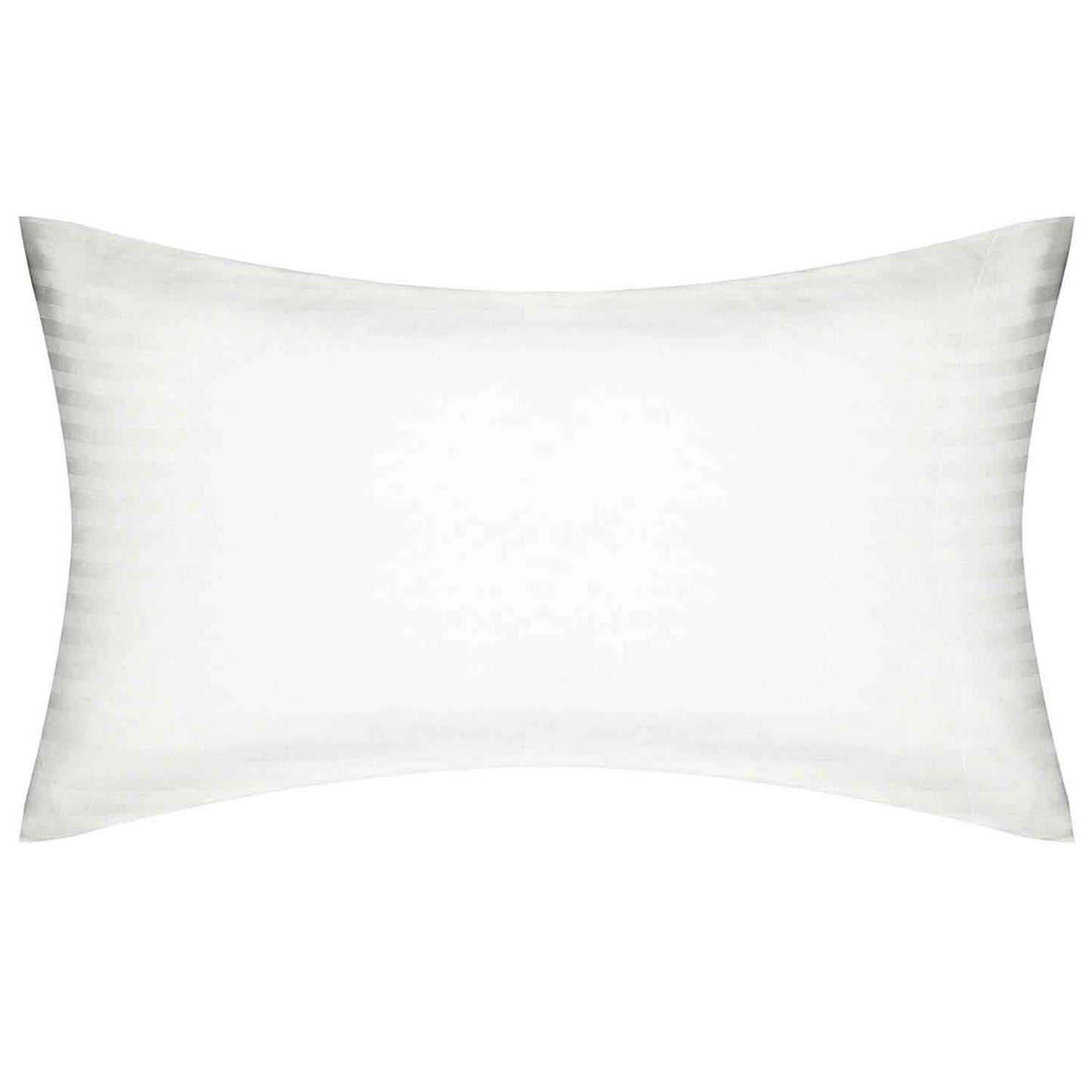 American Dawn | Standard Marbella Stripe White With Horizontal Stripes Pillowcase 