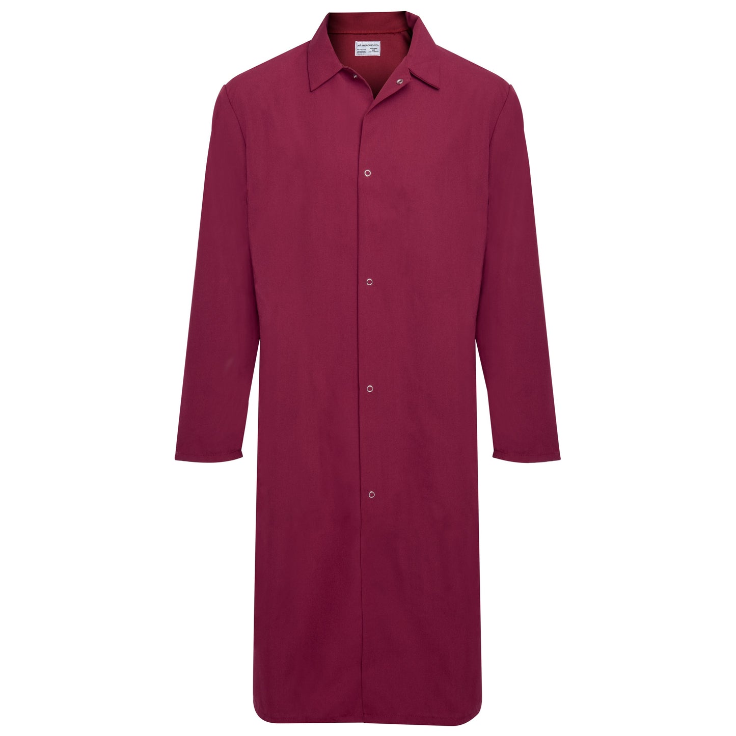 American Dawn | 2X-Large Maroon Butcher Frock Coat With Long Sleeves And No Pockets