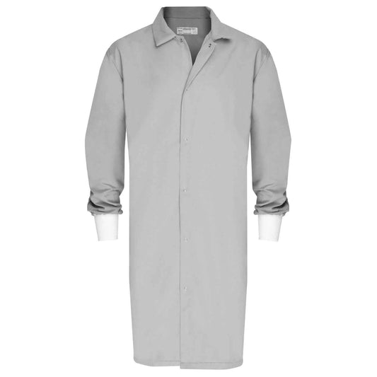American Dawn | 2X-Large Light Blue Butcher Frock Coat With Long Sleeves And No Pockets