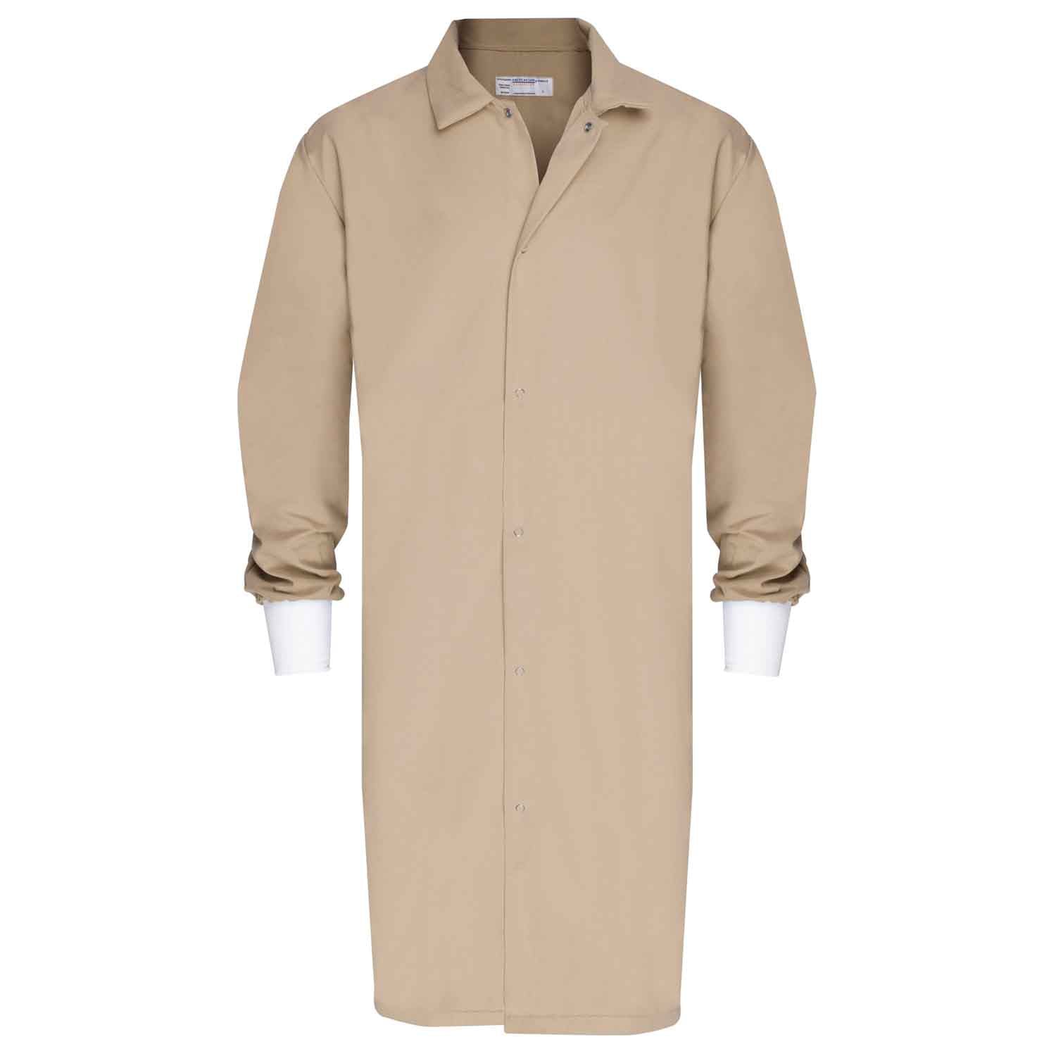 American Dawn | 5X-Large Light Blue Butcher Frock Coat With Long Sleeves And No Pockets
