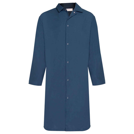 American Dawn | 3X-Large Light Blue Butcher Frock Coat With Long Sleeves And No Pockets