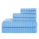 100% Cotton / Heritage Blue / Bath Towels: (2) 30x54 inchHand Towels: (2) 16x28 inchWashcloth: (2) 12x12 inch