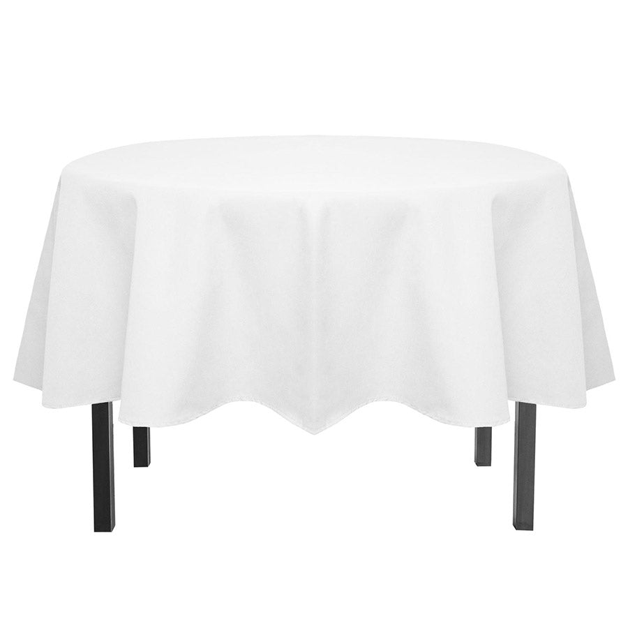 Tablecloth, 80 inch, White