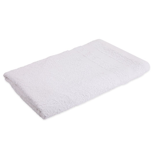 Royale Bath Terry Towel, 24x50 inch, Single Cam, 16 Single Pile, Hemmed, White