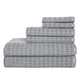 100% Cotton / Ultimate Grey / Bath Towels: (2) 30x54 inchHand Towels: (2) 16x28 inchWashcloth: (2) 12x12 inch