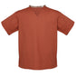 T150 Unisex Reversible Scrub Top, No Pockets, Poplin Weave, Russet