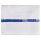 100% Cotton / White with Blue / 16x27 inch