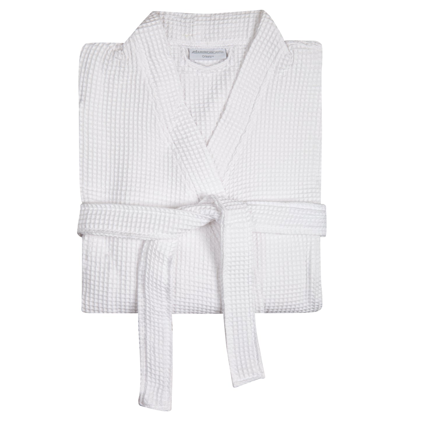 Orleans Waffle Kimono Robe, White