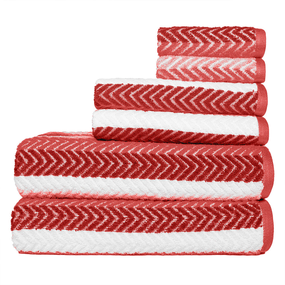 Bryce Stripe Towel Set, 6 Piece, Stripe Pattern