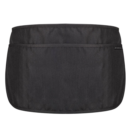 Server Pro Waist Apron, 23 x11 inch, 2 Pocket, 2 Divisions, Black