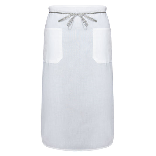 Bistro Waist Apron 30 x 36 inch, 2 Lower Pockets with 36 inch Matching Tube Ties, Import