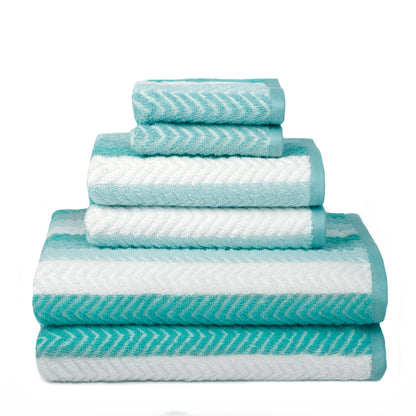 Bryce Stripe Towel Set, 6 Piece, Stripe Pattern