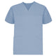 65% Polyester/35% Cotton / Ceil Blue with Brown Collar / Medium