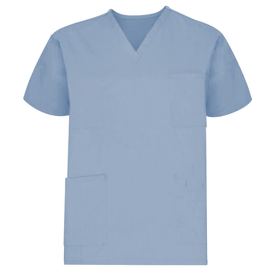 T150 Unisex Reversible Scrub Top, 2 Pockets (1 Chest, 1 Lower) Poplin Weave