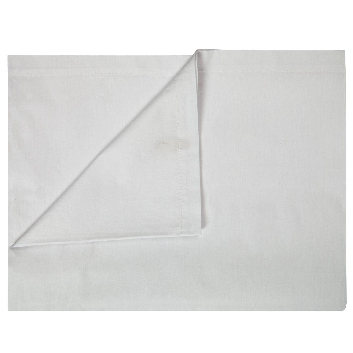 T180 Percale Flat Sheet, 60x104 inch, 55% Cotton/45% Polyester, White