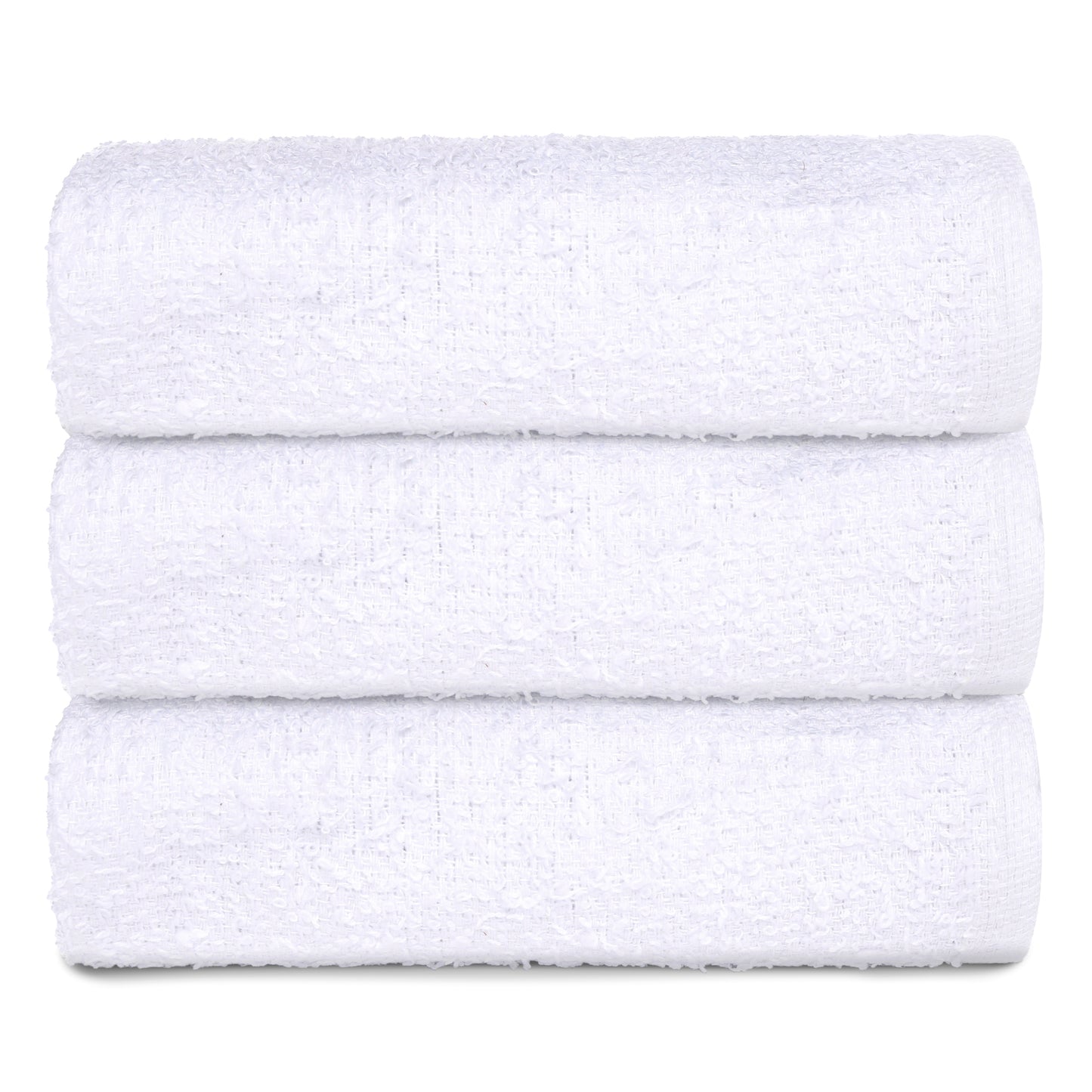 Ultimate Wash Cloth, 12x12 inch, No Cam Border, 100% Ringspun Cotton, White