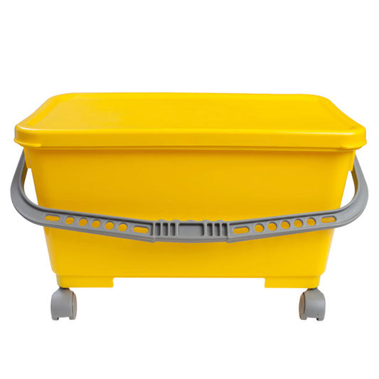 Premium Mop Bucket with Handle and Wheels, 20x10.5x 13 inches