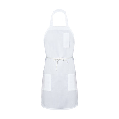 Bib Apron 28" x 33" 3 Pockets (1 Pencil, 2 Lower) w/ 36" Nylon String, Poly-Monofiliment