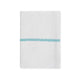 100% Cotton / White with Green Border / 30x36 inch