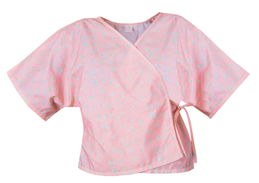 American Dawn |  Pink Leaf Mammography Capes | Mammography With Short Sleeves And 