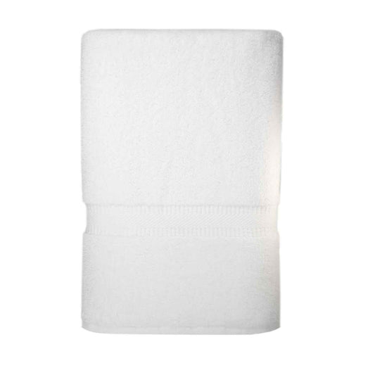 American Dawn | 35X70 Inch Marbella White Hotel Towel | Pool Towel With Dobby Border 