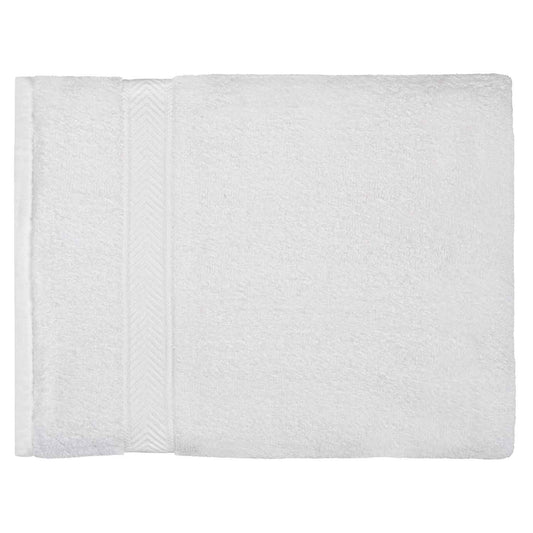 American Dawn | 35X60 Inch Palmetto White Hotel Towel | Pool Towel With Dobby Border 