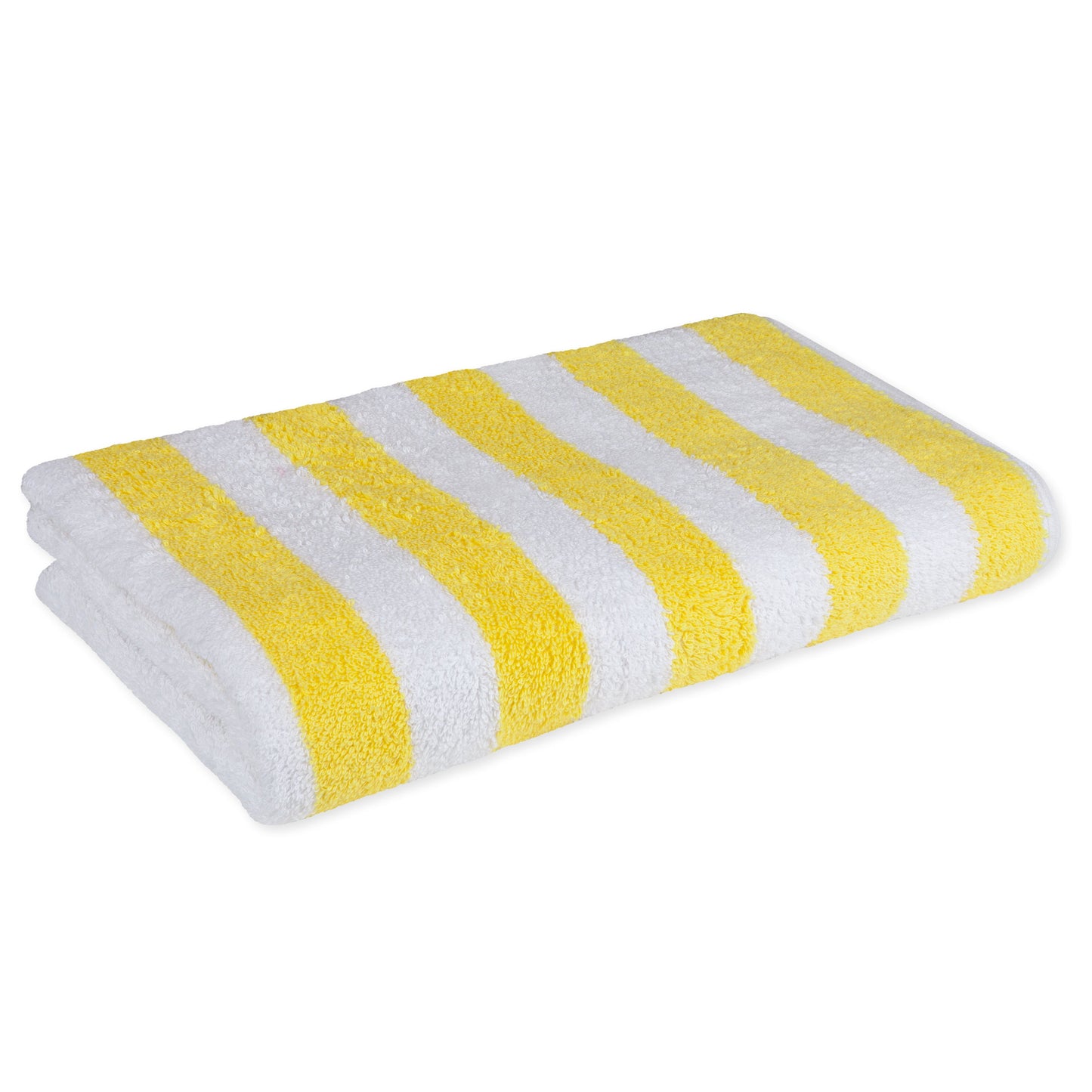 American Dawn | 30X60 Inch Cabana Stripe Yellow With White Stripes Hotel Towel | Pool Towel 