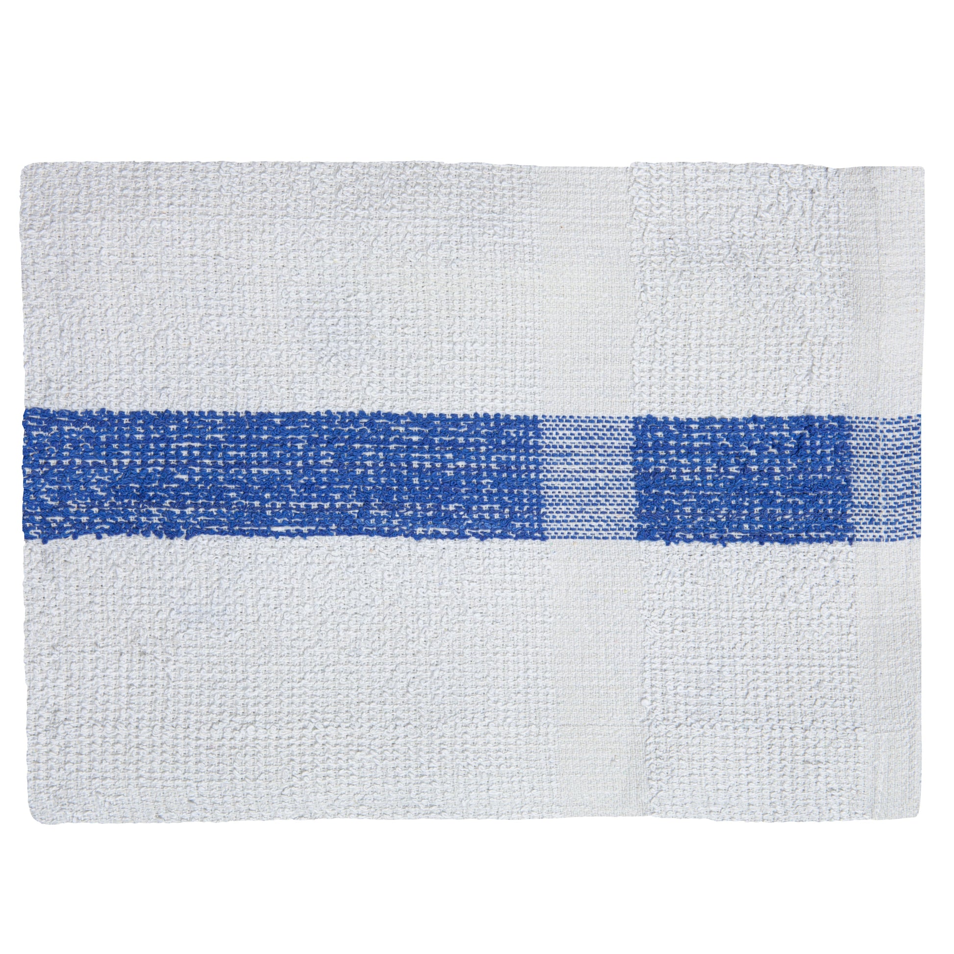 American Dawn | 20X40 Inch White With Blue Center Stripe And No Cam Healthcare Towel | Terry Towel