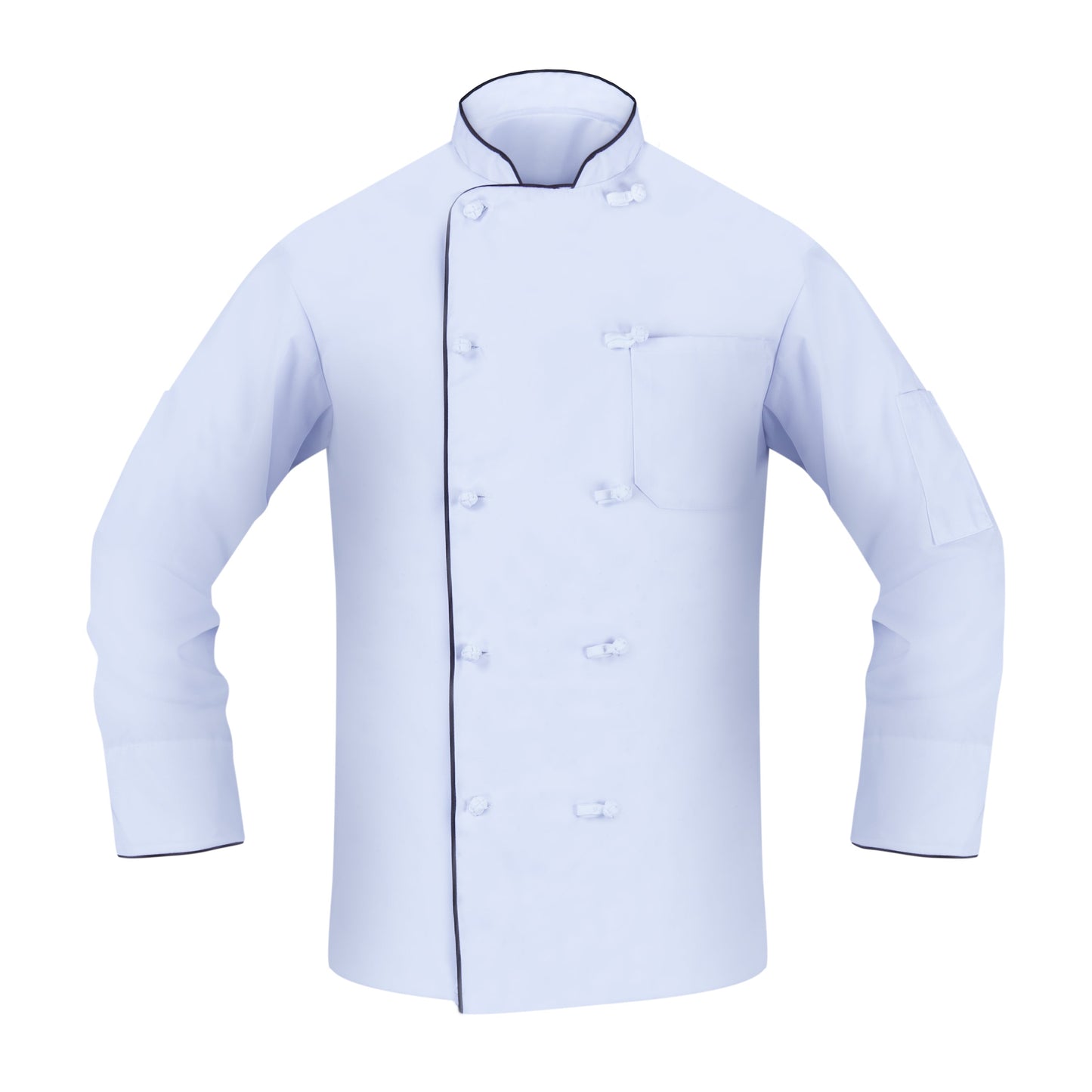 American Dawn | 2X-Large White Chef Coat With Knot Buttons, Long Sleeves And 2 Pockets