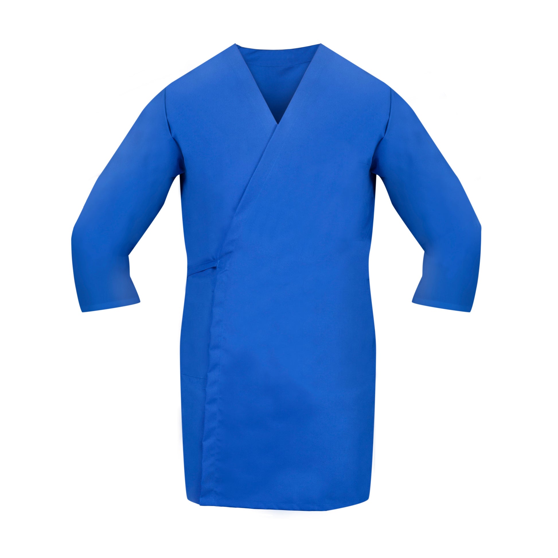 American Dawn | X-Large Cobalt Blue Smock Wraps With 3/4 Sleeves And No Pockets