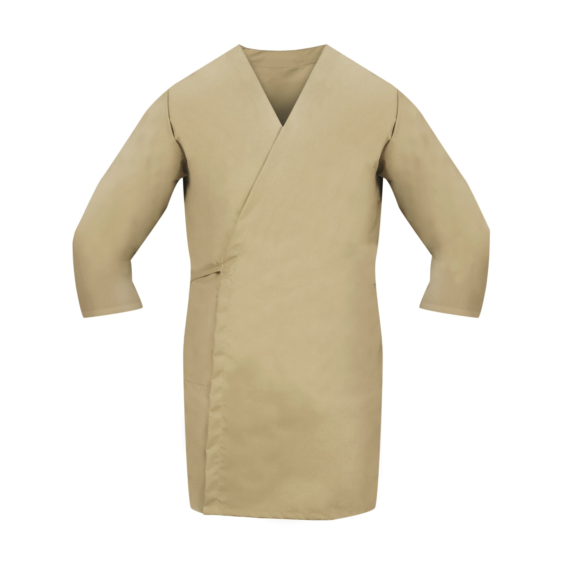 American Dawn | X-Large Tan Smock Wraps With 3/4 Sleeves And No Pockets