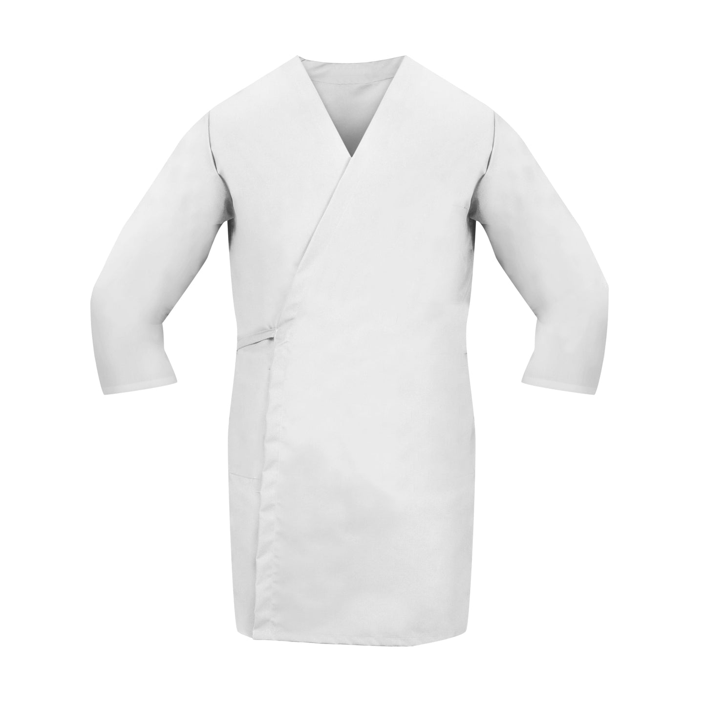 American Dawn | X-Large White Smock Wraps With 3/4 Sleeves And No Pockets