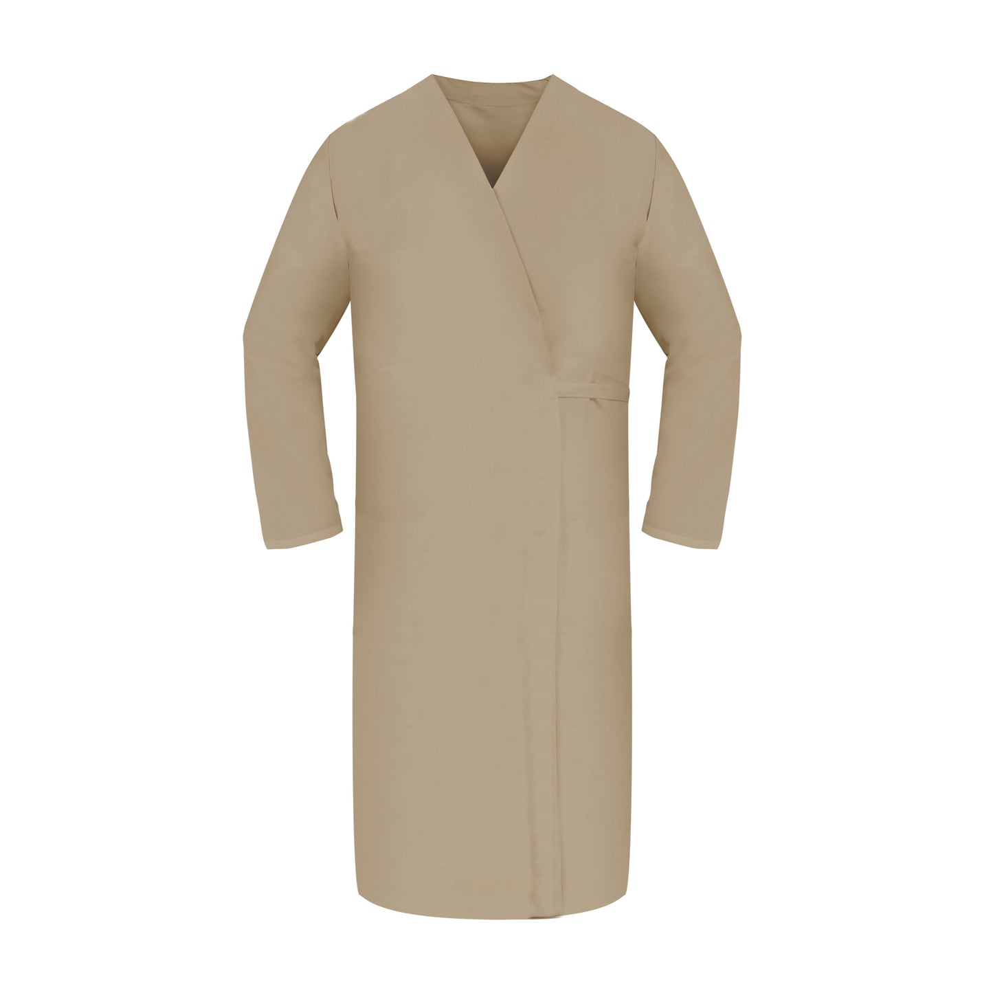 American Dawn | X-Large Tan Smock Wraps With Long Sleeves And No Pockets