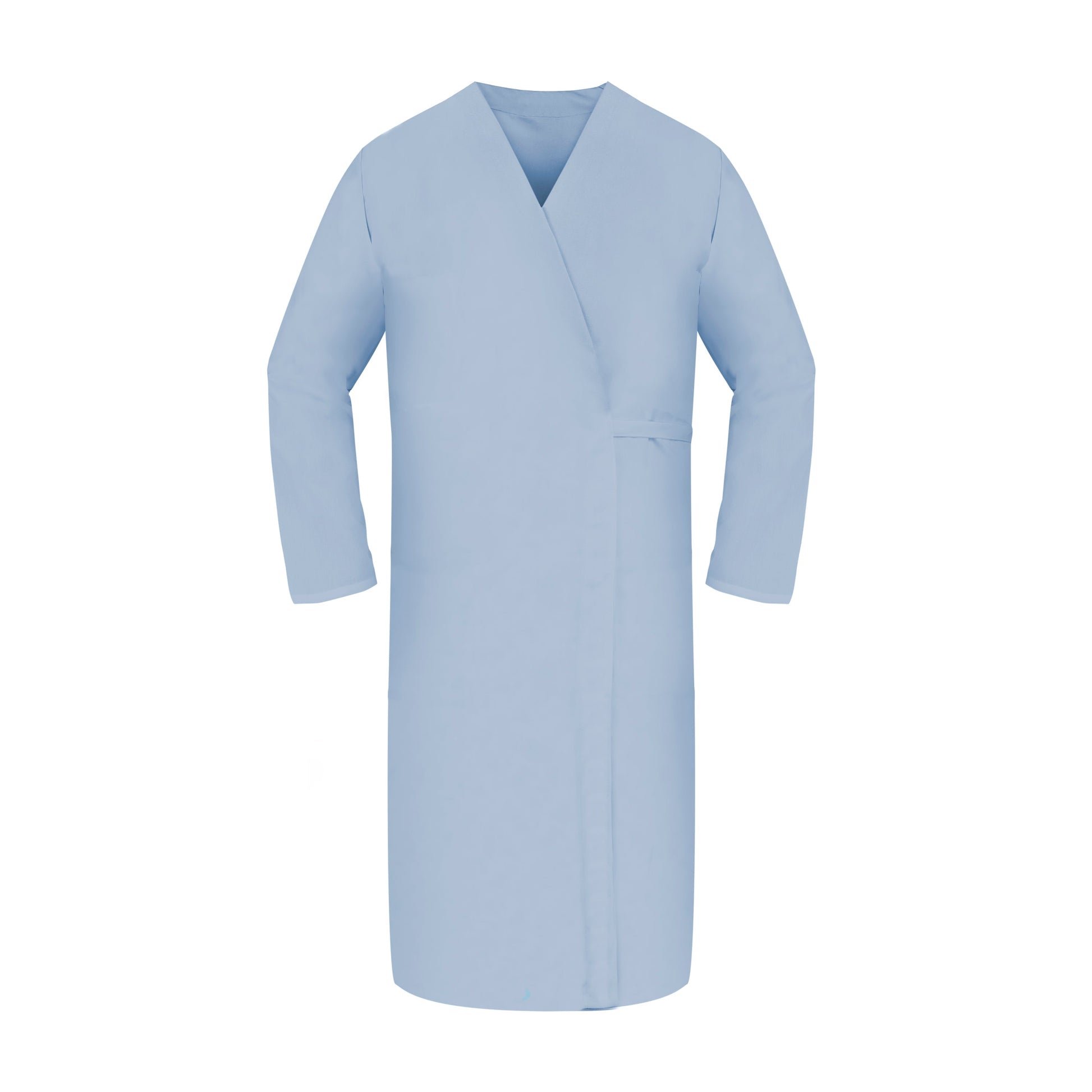 American Dawn | X-Large Wedgewood Blue Smock Wraps With Long Sleeves And No Pockets