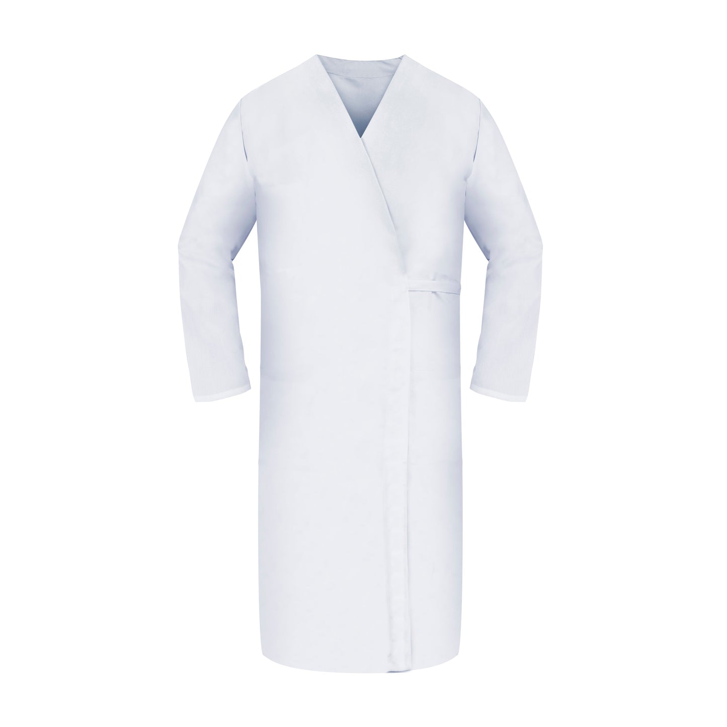 American Dawn | X-Small White Smock Wraps With Long Sleeves And No Pockets