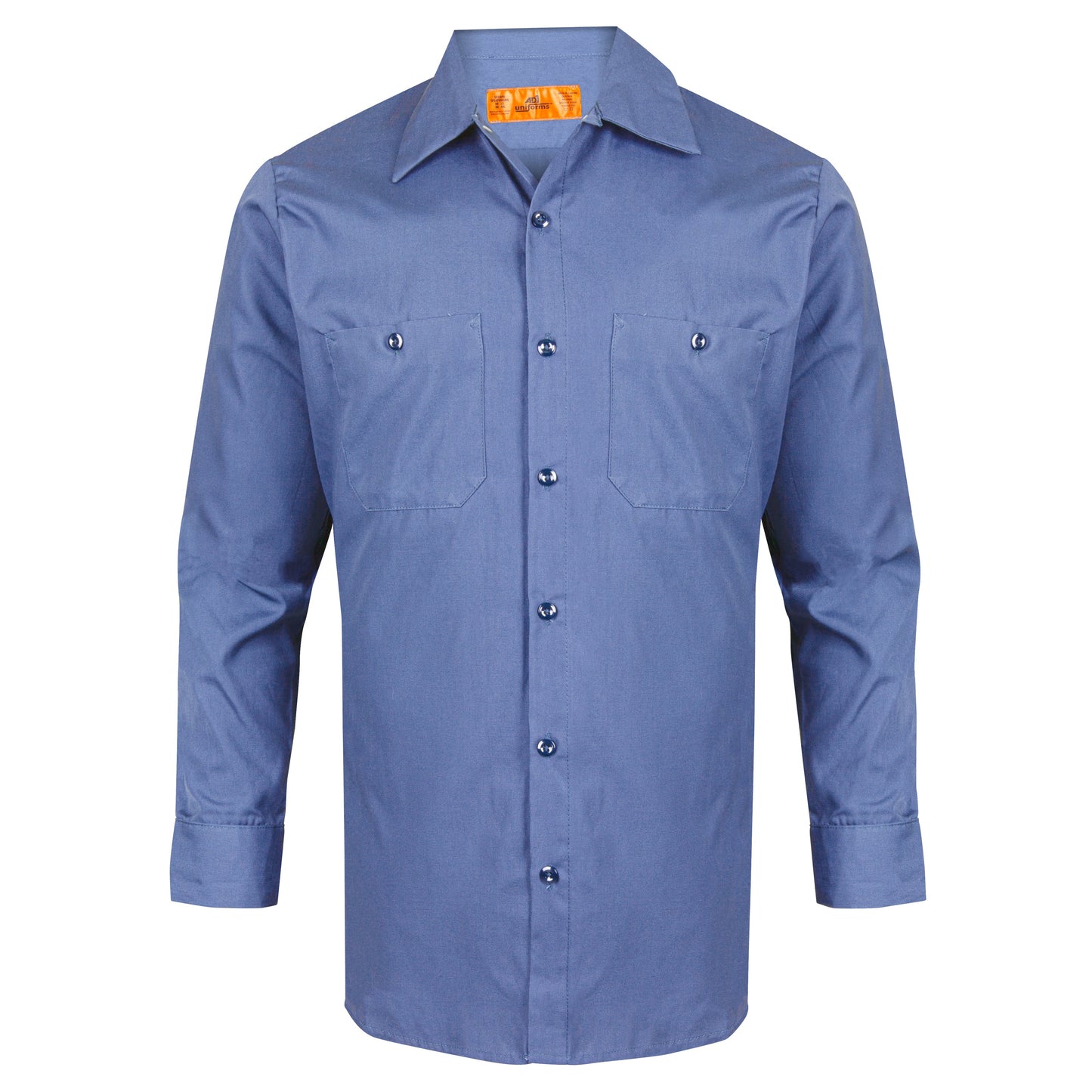 American Dawn | 2X-Large Postman Blue Work Shirt With Long Sleeves And 2 Pockets