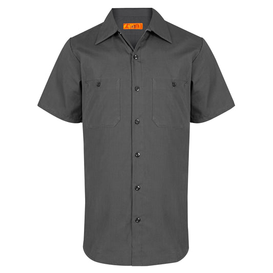 American Dawn | 2X-Large Charcoal Work Shirt With Short Sleeves And 2 Pockets