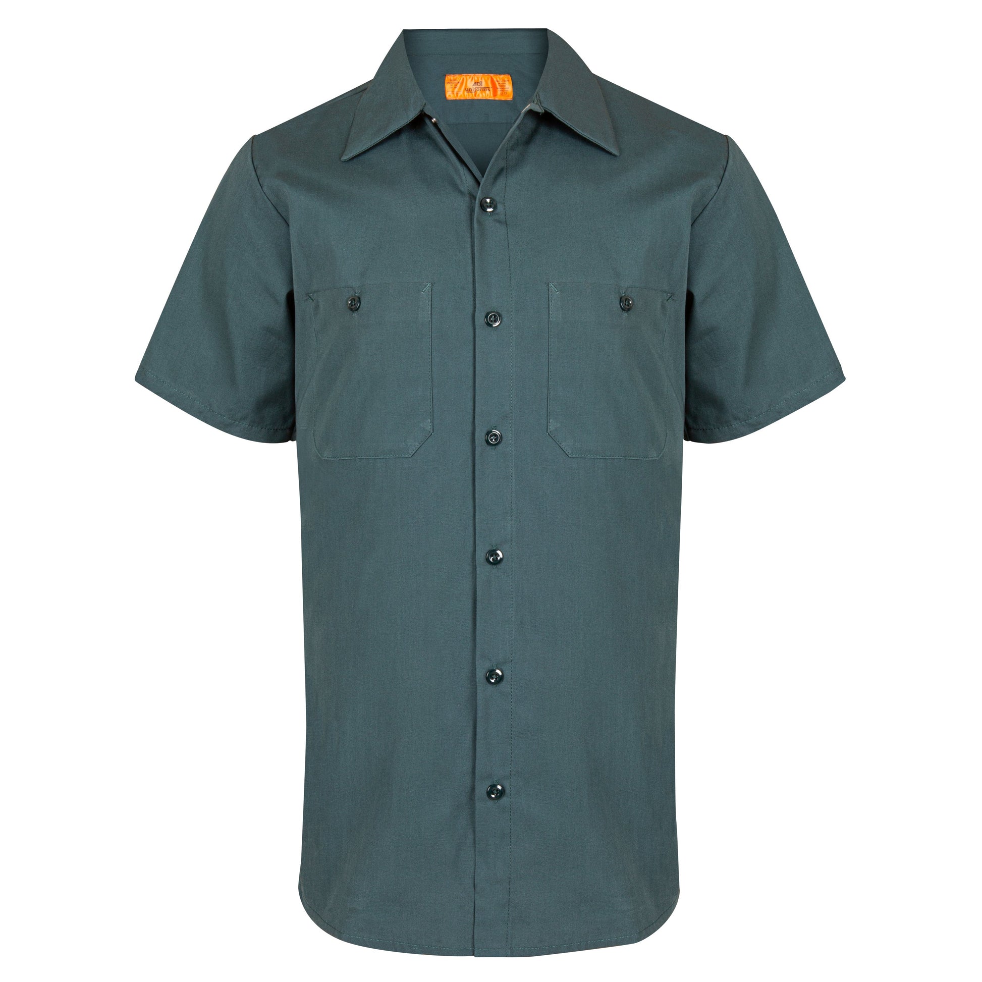 American Dawn | 2X-Large Spruce Green Work Shirt With Short Sleeves And 2 Pockets